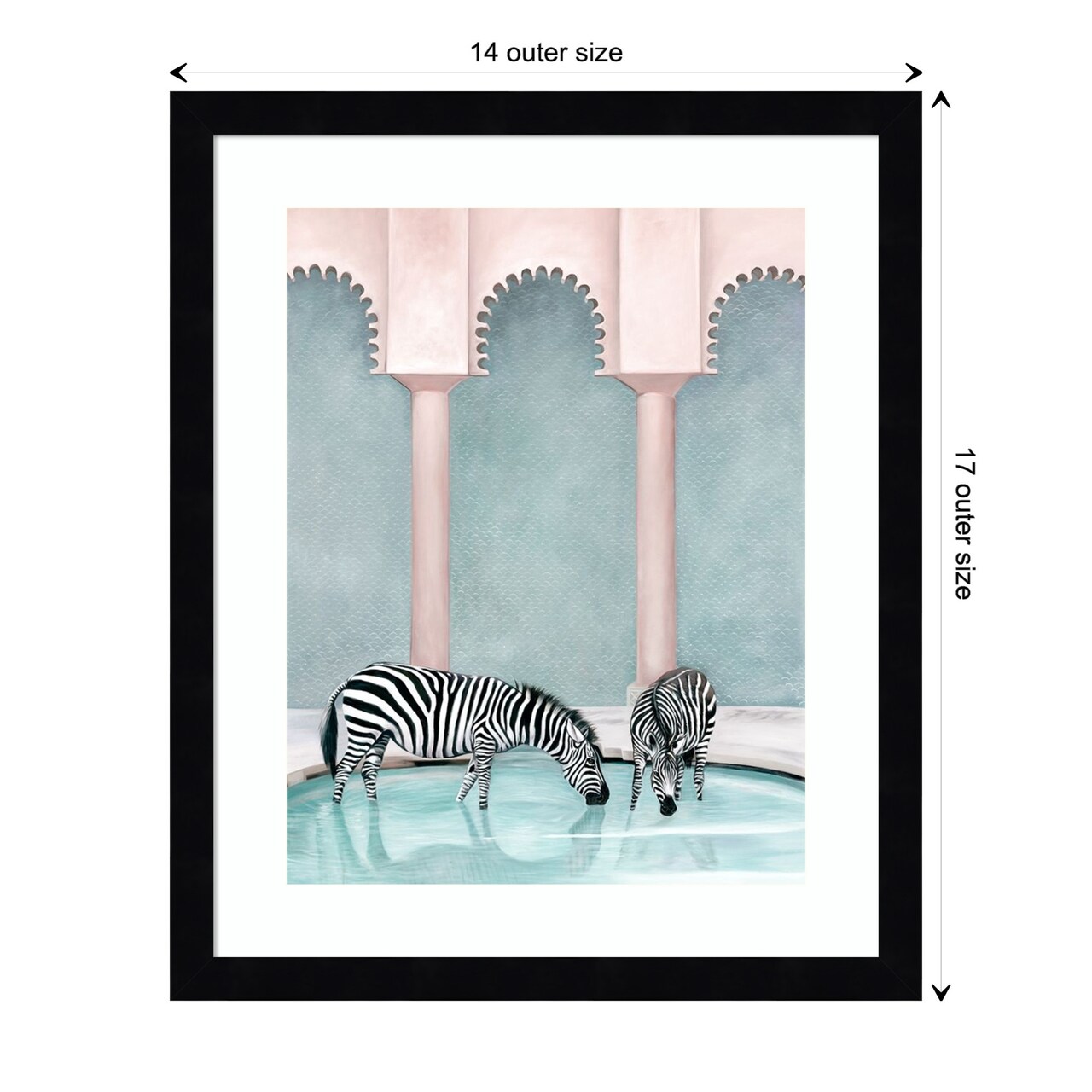 Oak Tree Sunset City California 1962 by Ansel Adams Wood Framed Wall Art Print